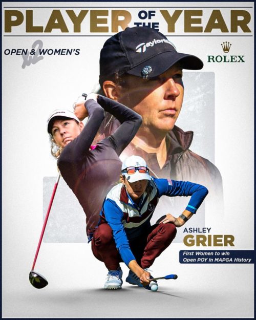 Ashley Grier Becomes First Female to Win Open Player of the Year